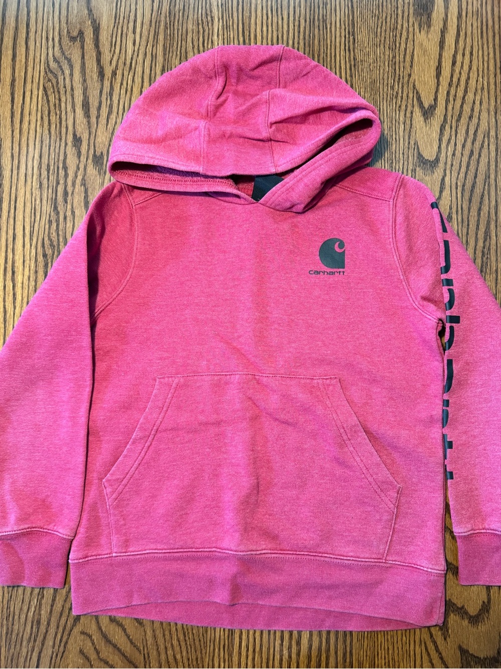 Carhartt Pink Pullover Hoodie with Logo Tag YM